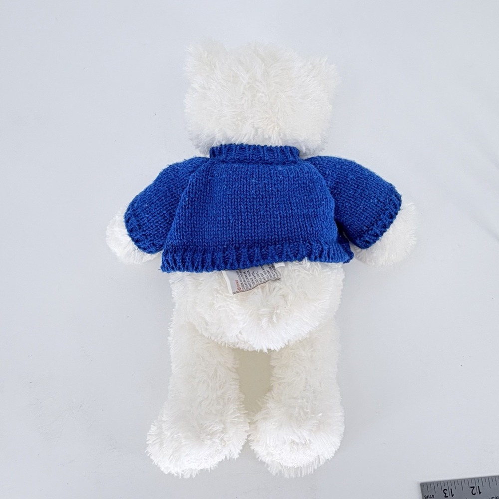 BMW Gund Signature Bear Plush 17" White Teddy Blue Sweater Stuffed - Picture 5 of 8
